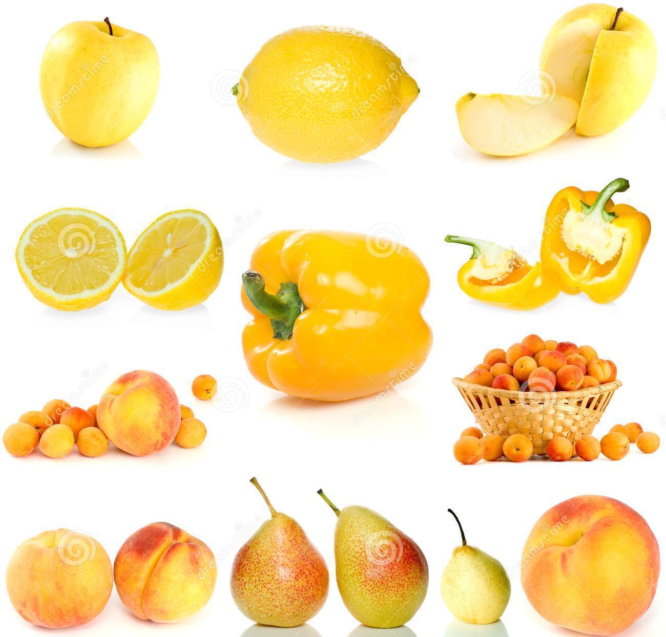 Żółte/pomarańczowe warzywa i owoce
